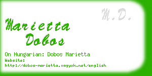 marietta dobos business card